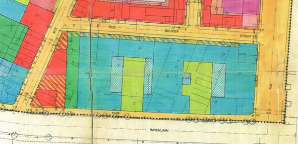 Extract van de bodembestemmingskaart van het BBP Leopold II C*