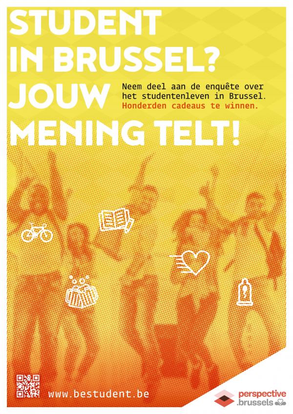 Affiche van de enquête Studentenleven