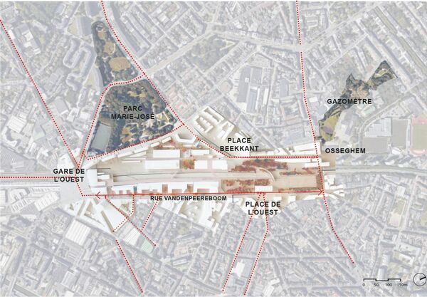 Gare de l'Ouest - intégration du projet dans le quartier 