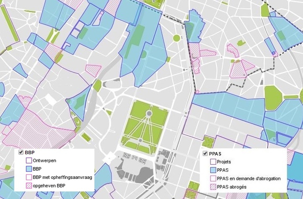 Extrait Carte PPAS - BruGIS