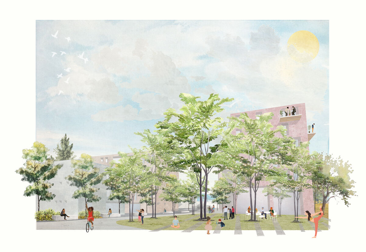 Josaphat: placette au niveau de l'avenue Latinis