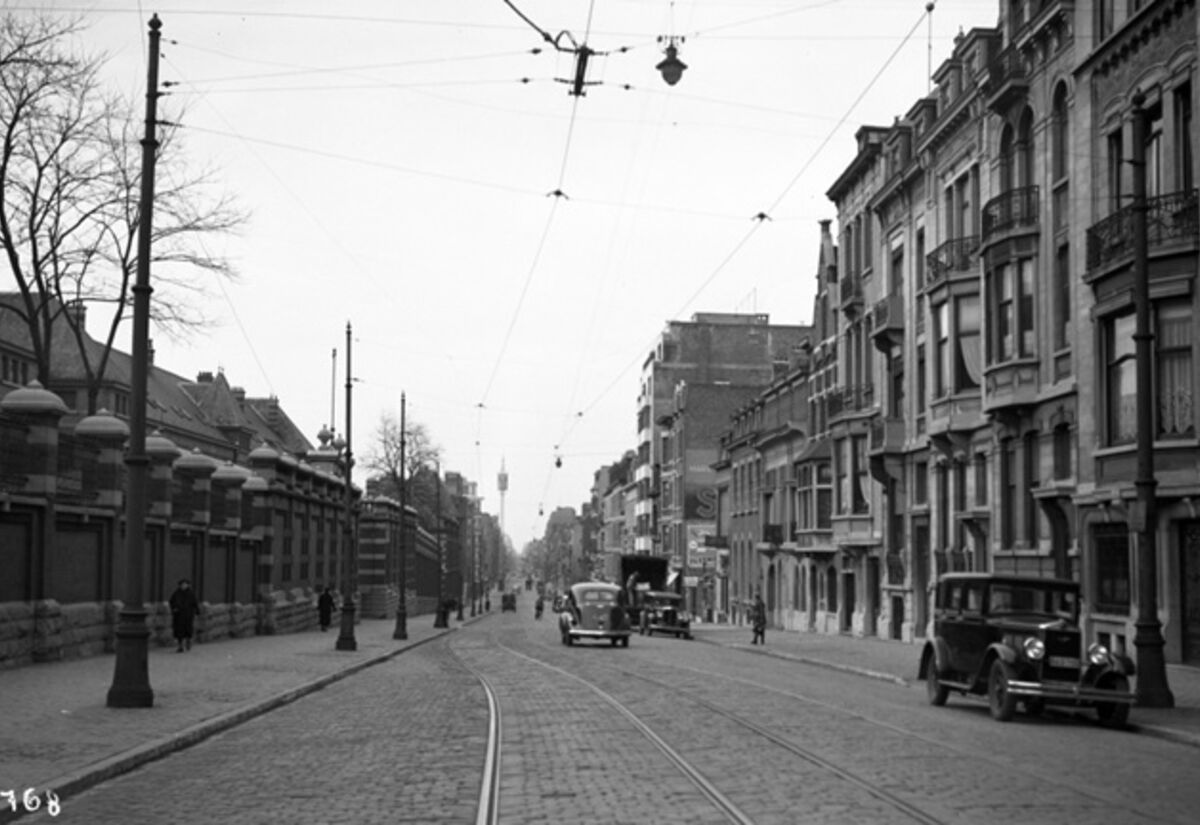 View of the police quarter from Avenue de la Couronne (1930