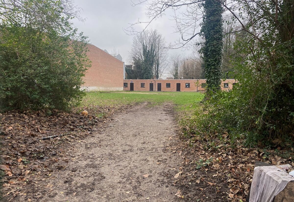 Terrain du futur jardin collectif